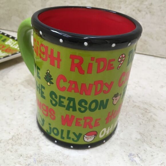 CRACKER BARREL MERRY MERRY CHRISTMAS LARGE MUG AND PLATE - Picture 8 of 10